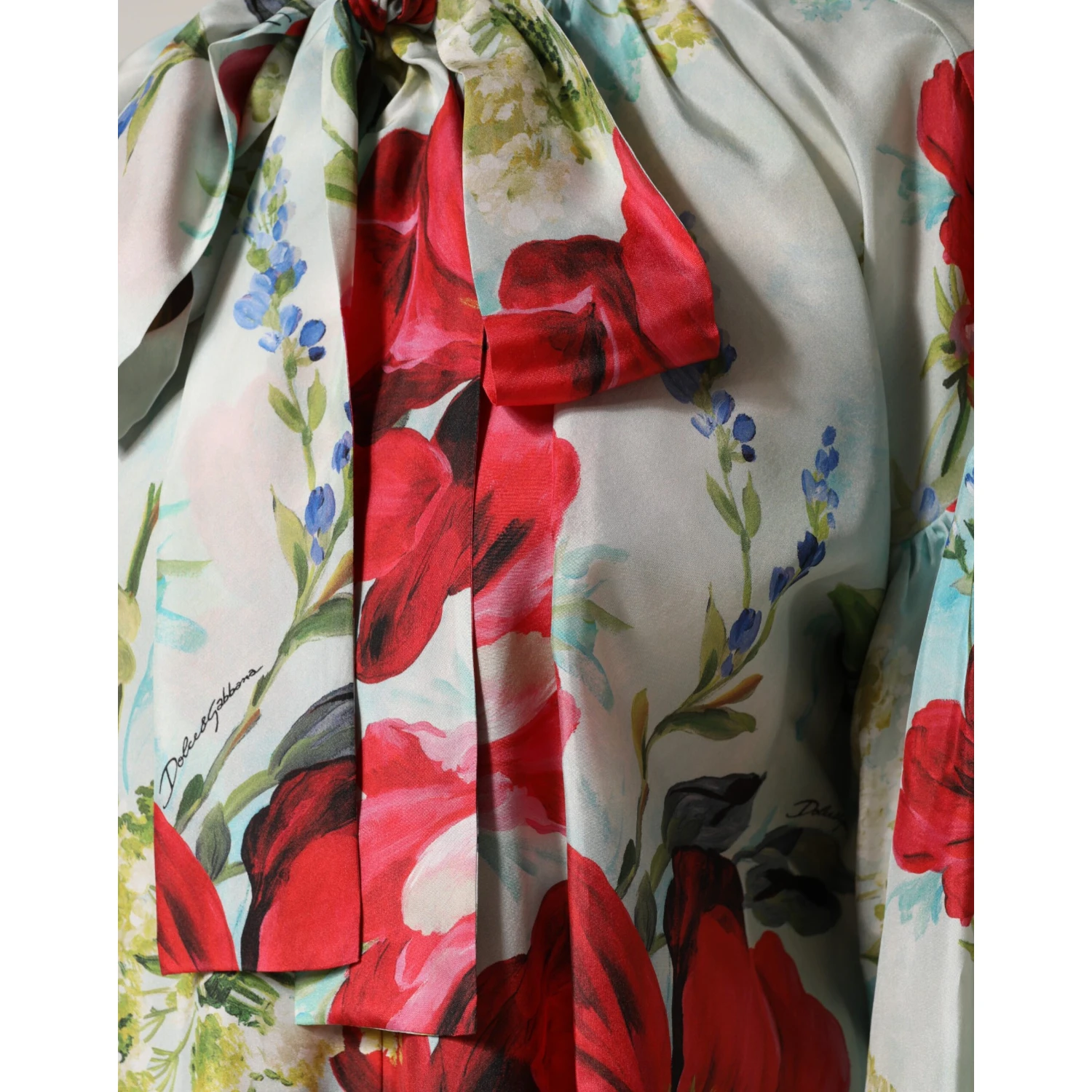 Multicolor Floral Long Sleeves Blouse Top