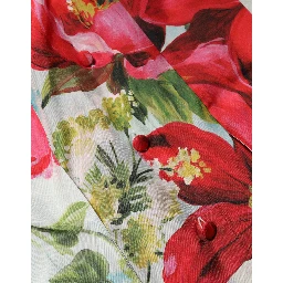 Multicolor Floral Long Sleeves Blouse Top