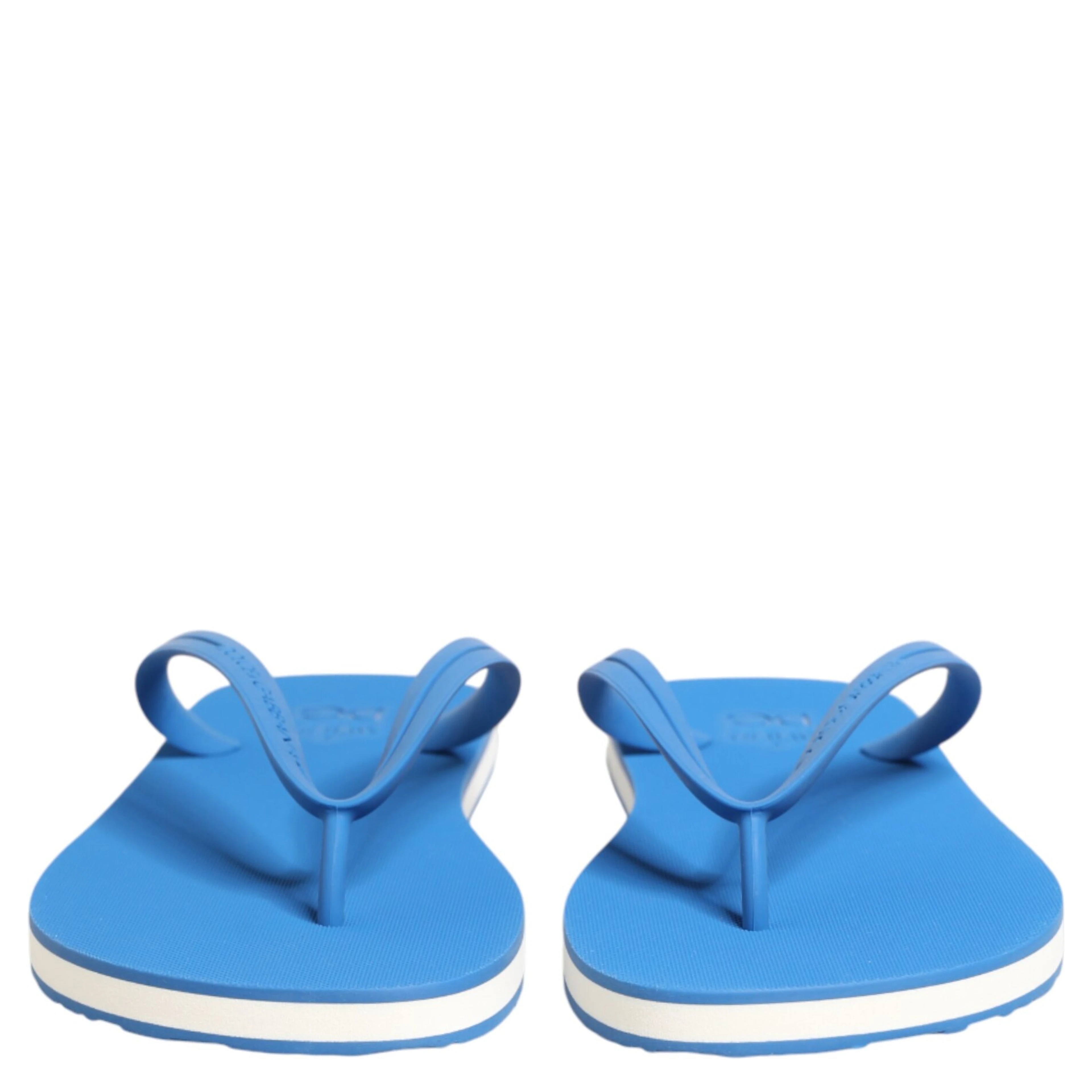Blue White Logo Beachwear Flats Slipper Shoes