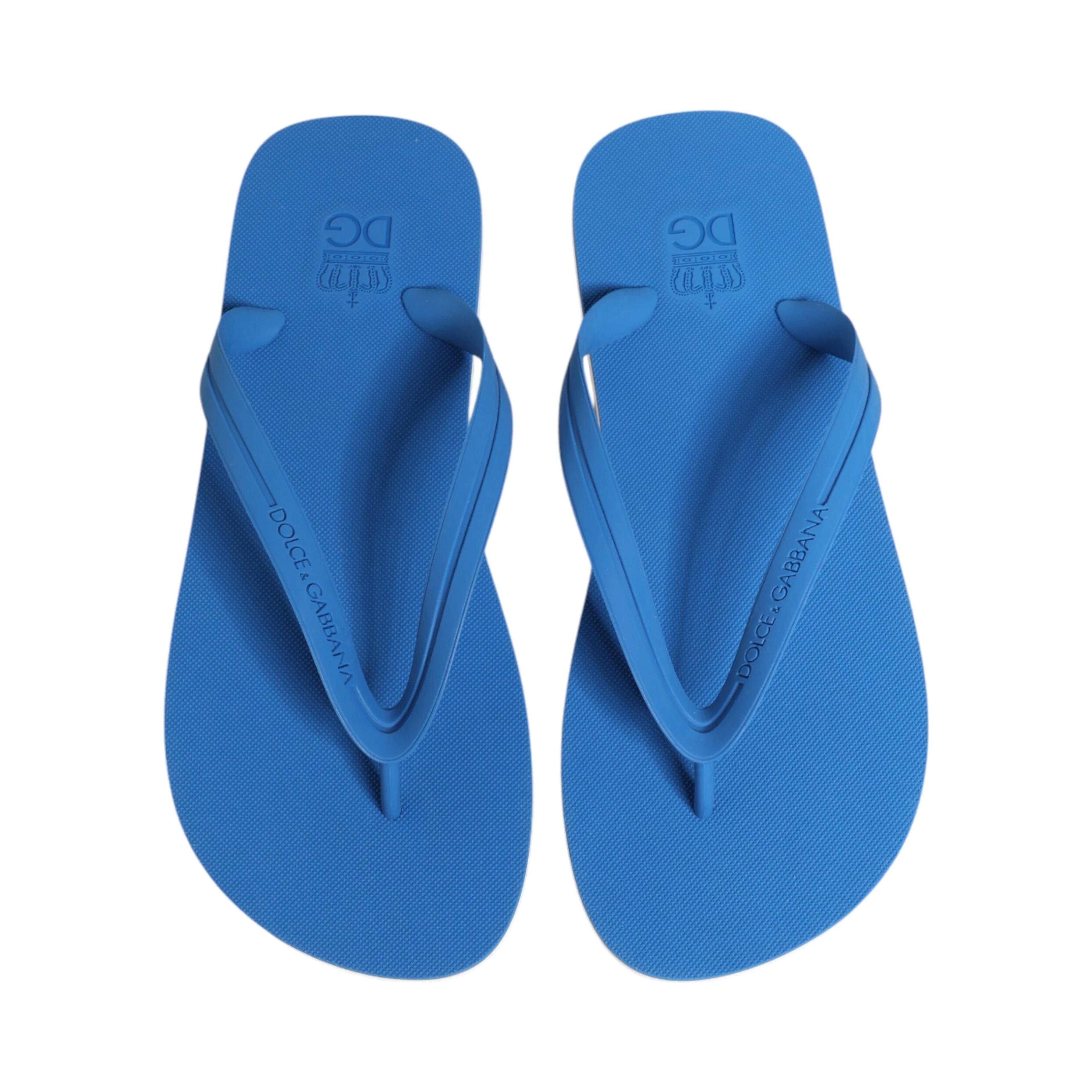 Blue White Logo Beachwear Flats Slipper Shoes