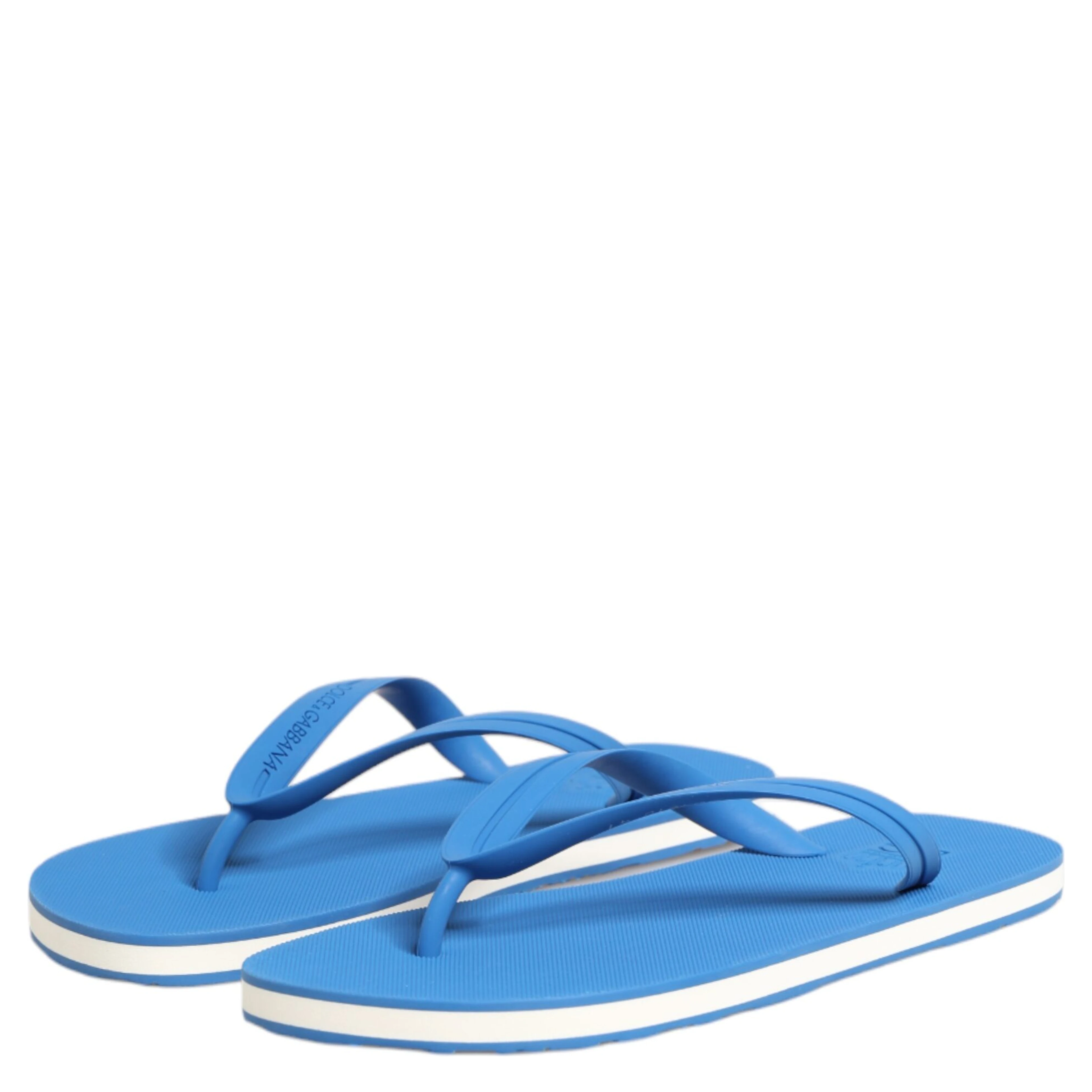 Blue White Logo Beachwear Flats Slipper Shoes