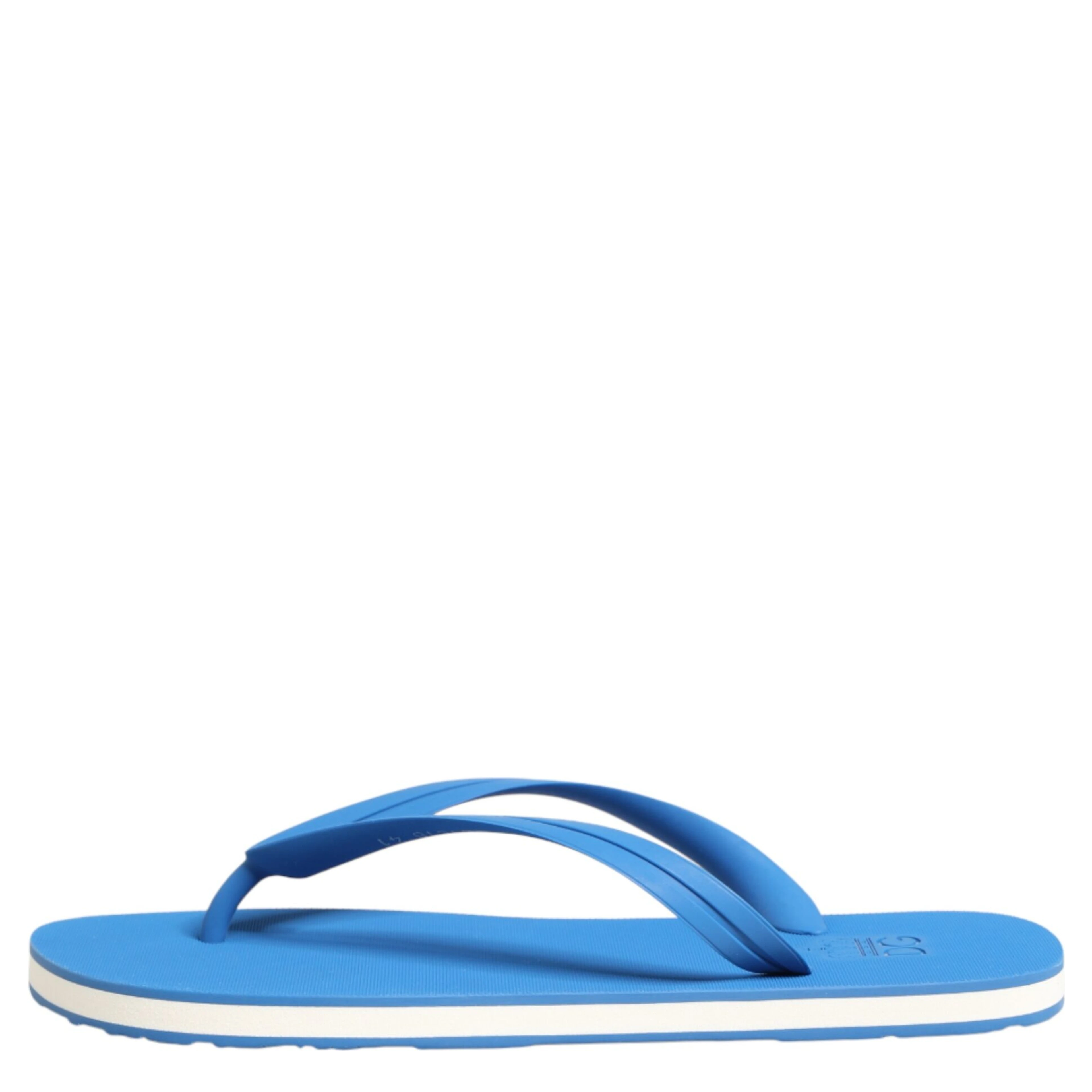 Blue White Logo Beachwear Flats Slipper Shoes