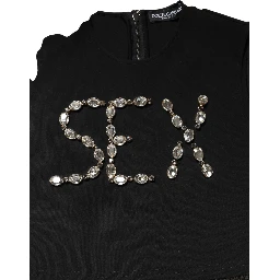 Black Jersey Lace Ruching Rhinestone Tank Top
