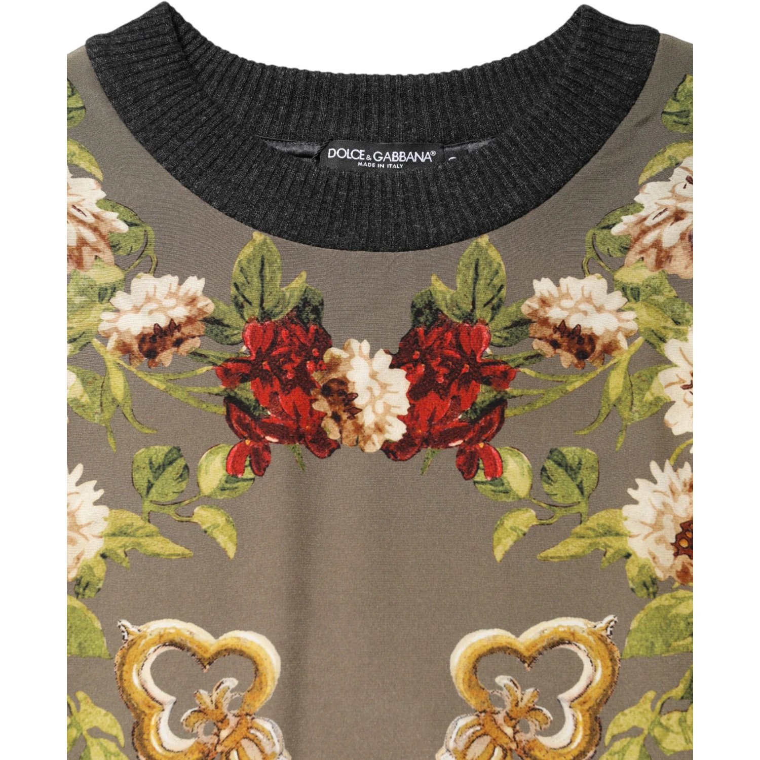 Enchanted Sicily Silk Crewneck Blouse Sweater