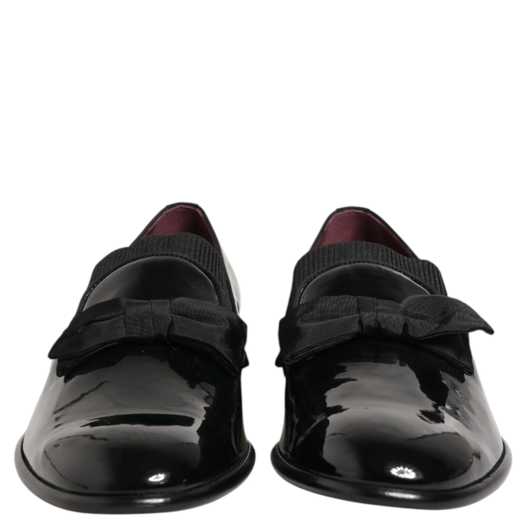 Black Leather Slip On Dress Men Loafers Shoes