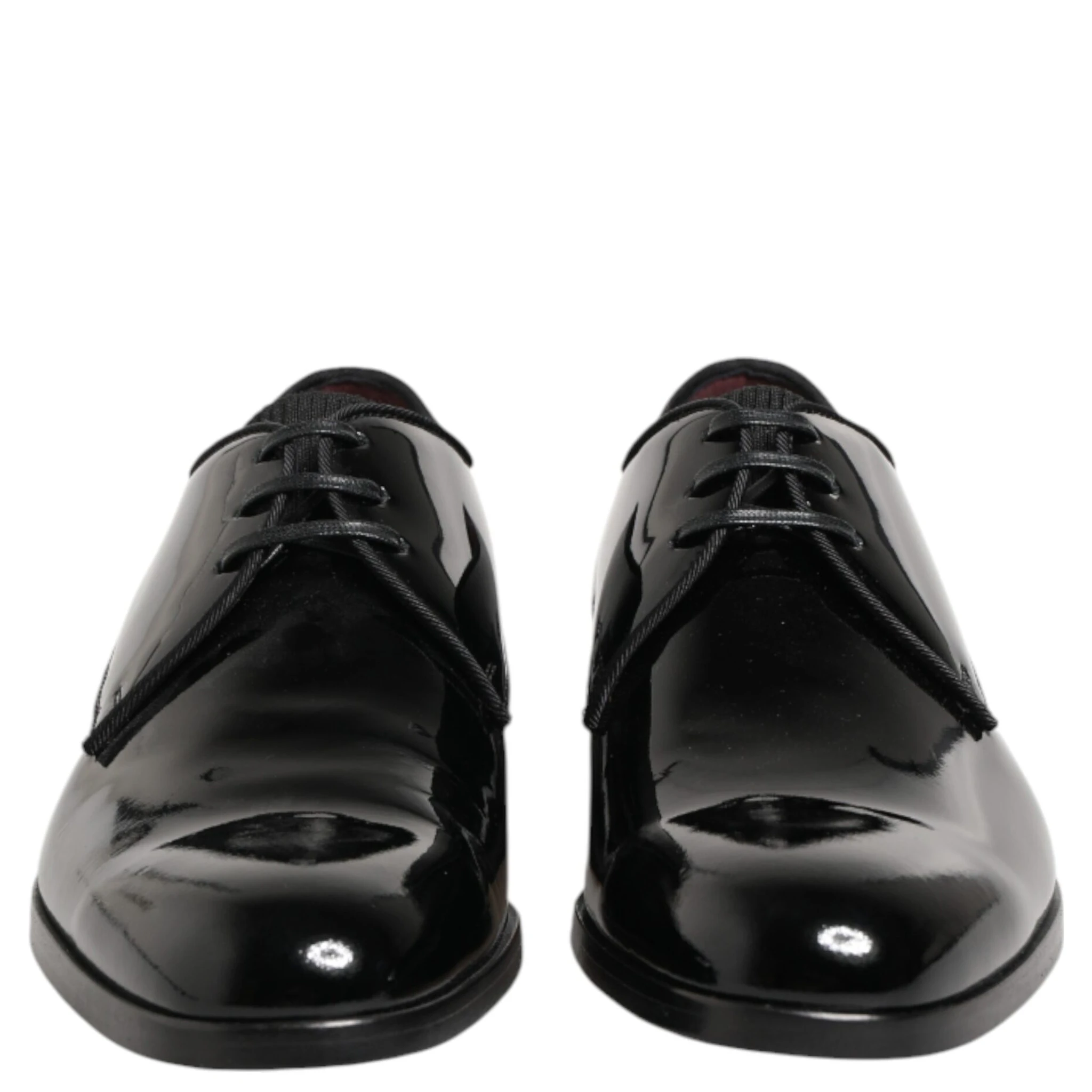 Black Calfskin Leather Derby Dress Shoes