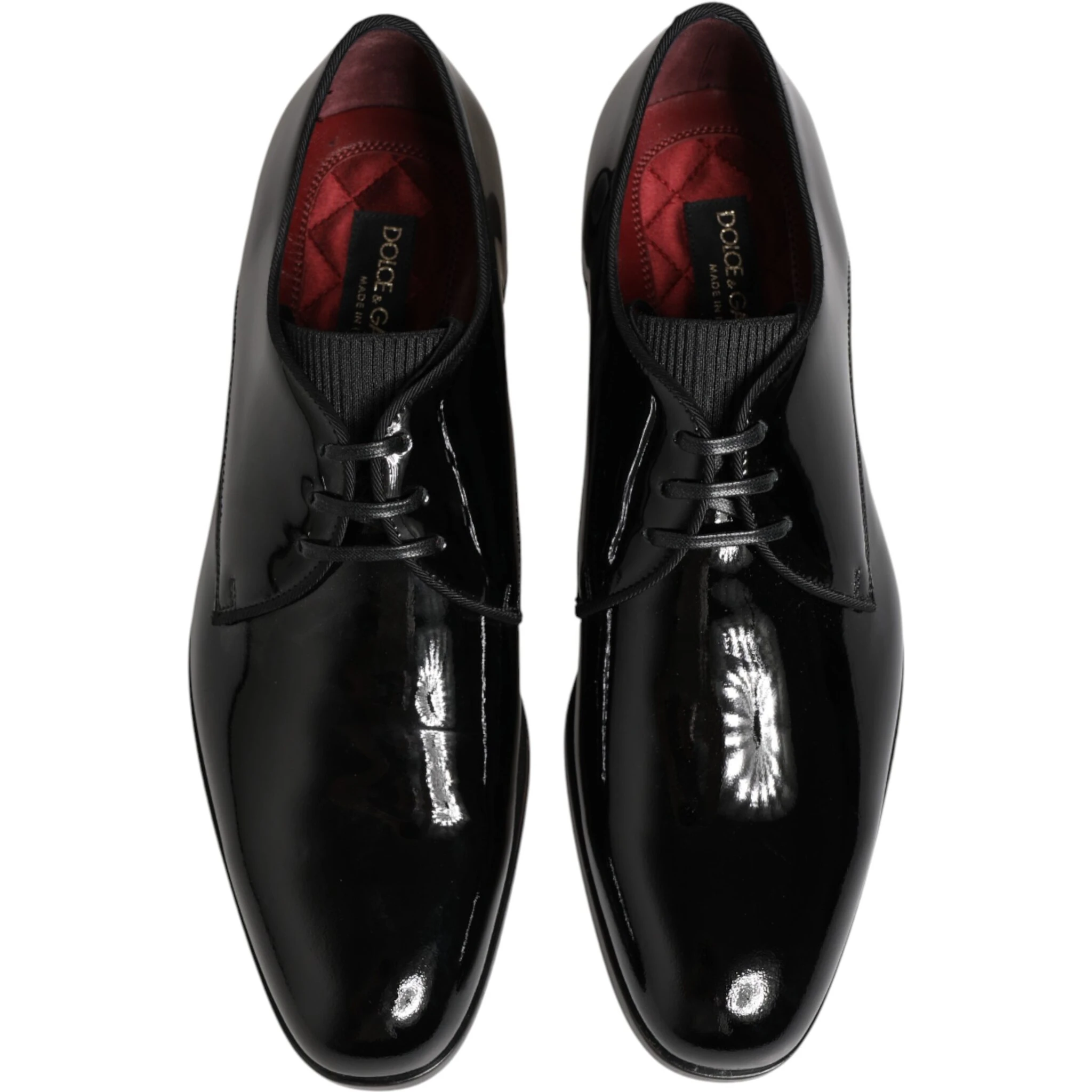 Black Calfskin Leather Derby Dress Shoes