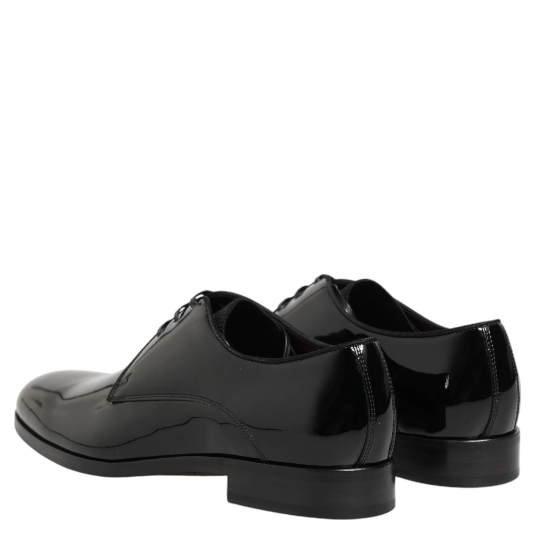 Black Calfskin Leather Derby Dress Shoes
