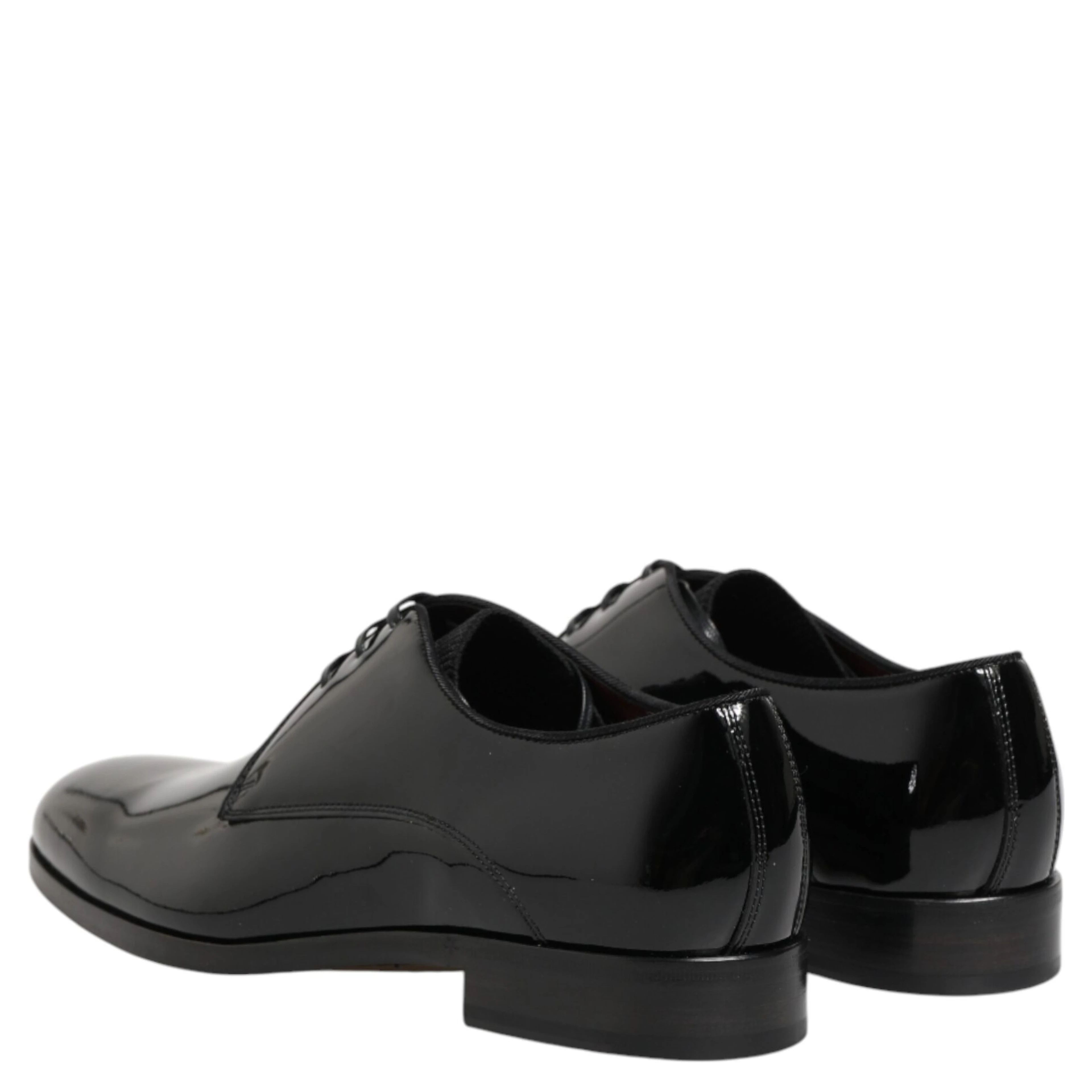 Black Calfskin Leather Derby Dress Shoes