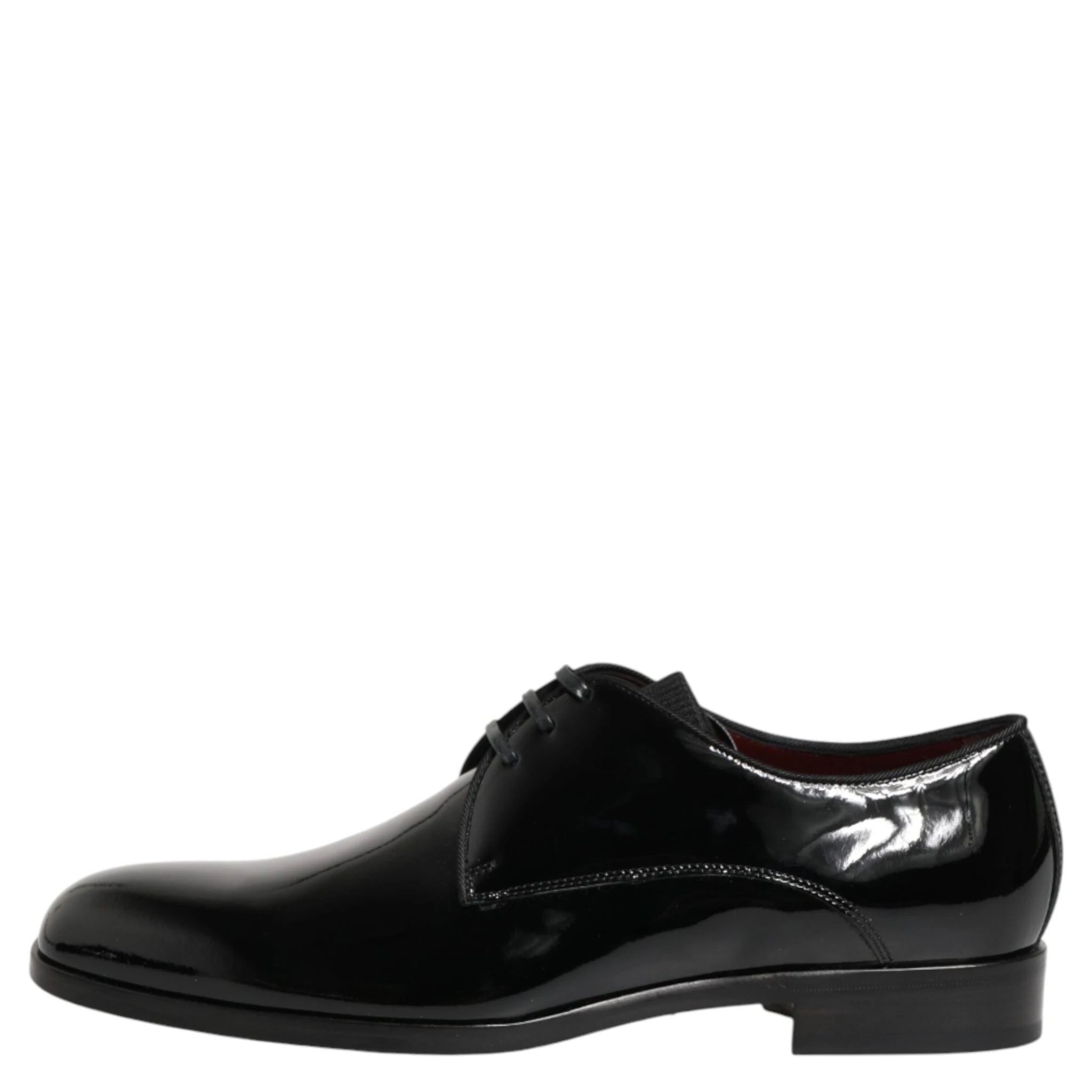 Black Calfskin Leather Derby Dress Shoes