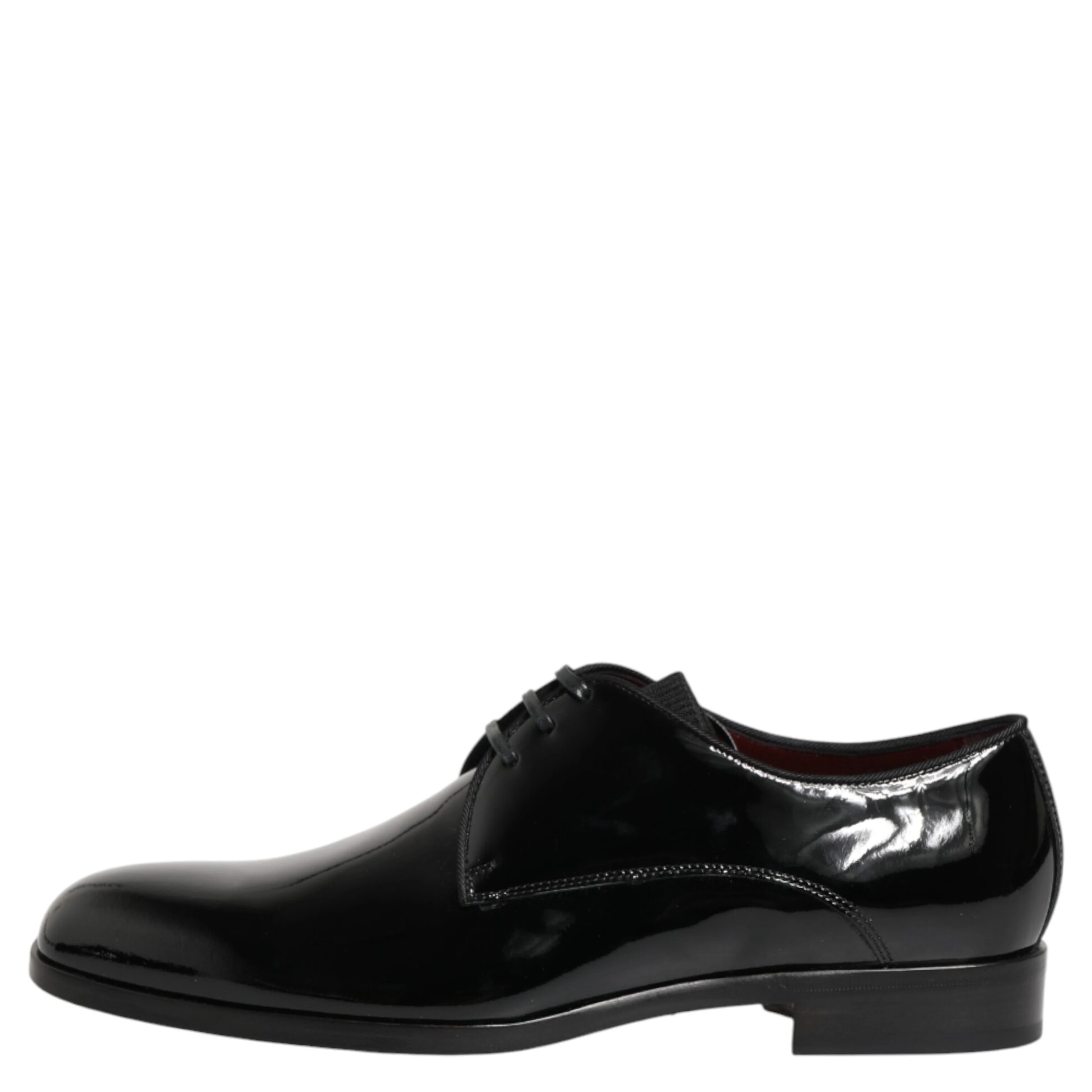 Black Calfskin Leather Derby Dress Shoes
