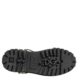 Black White Studded Men Formal Derby Shoes