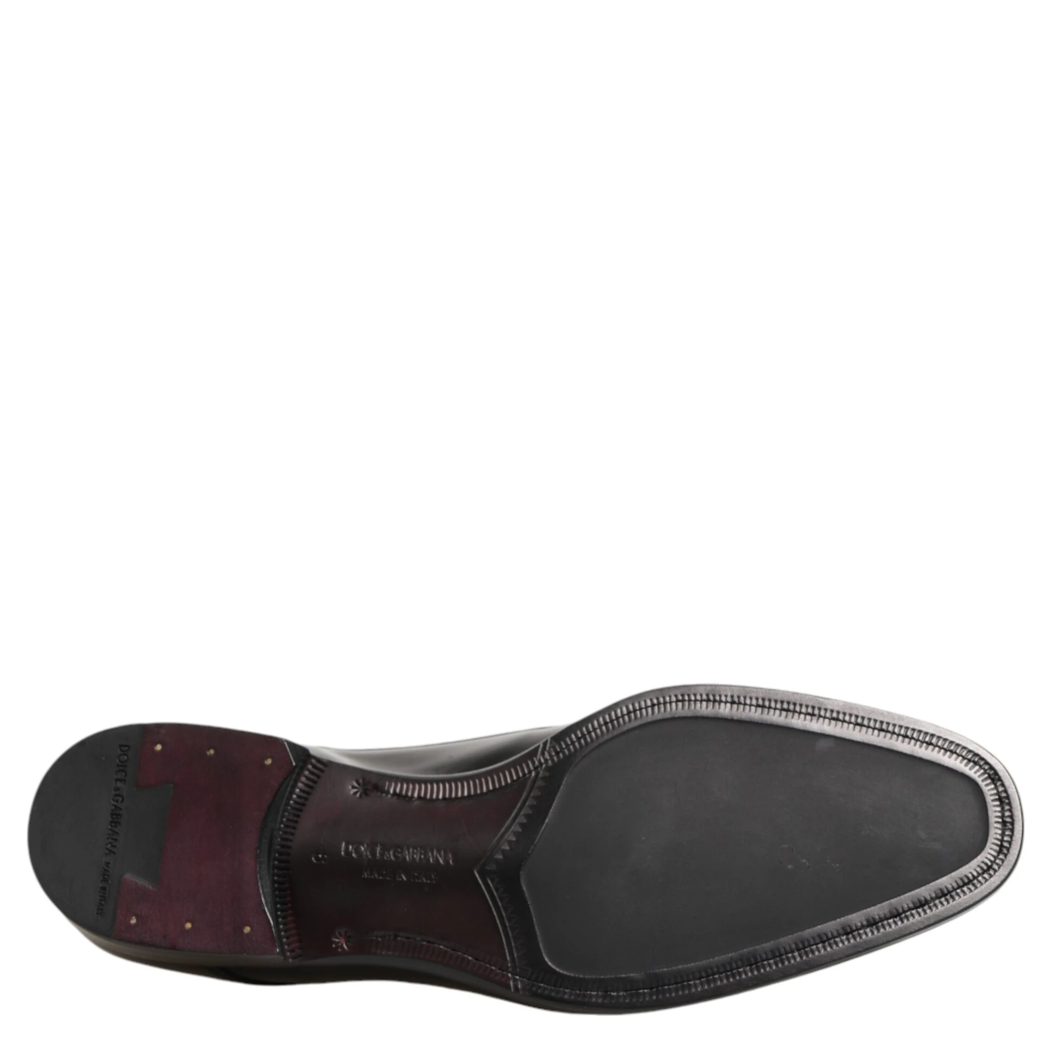 Black Calfskin Leather Derby Dress Shoes