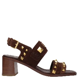 Brown Leather Strap-On Sandals