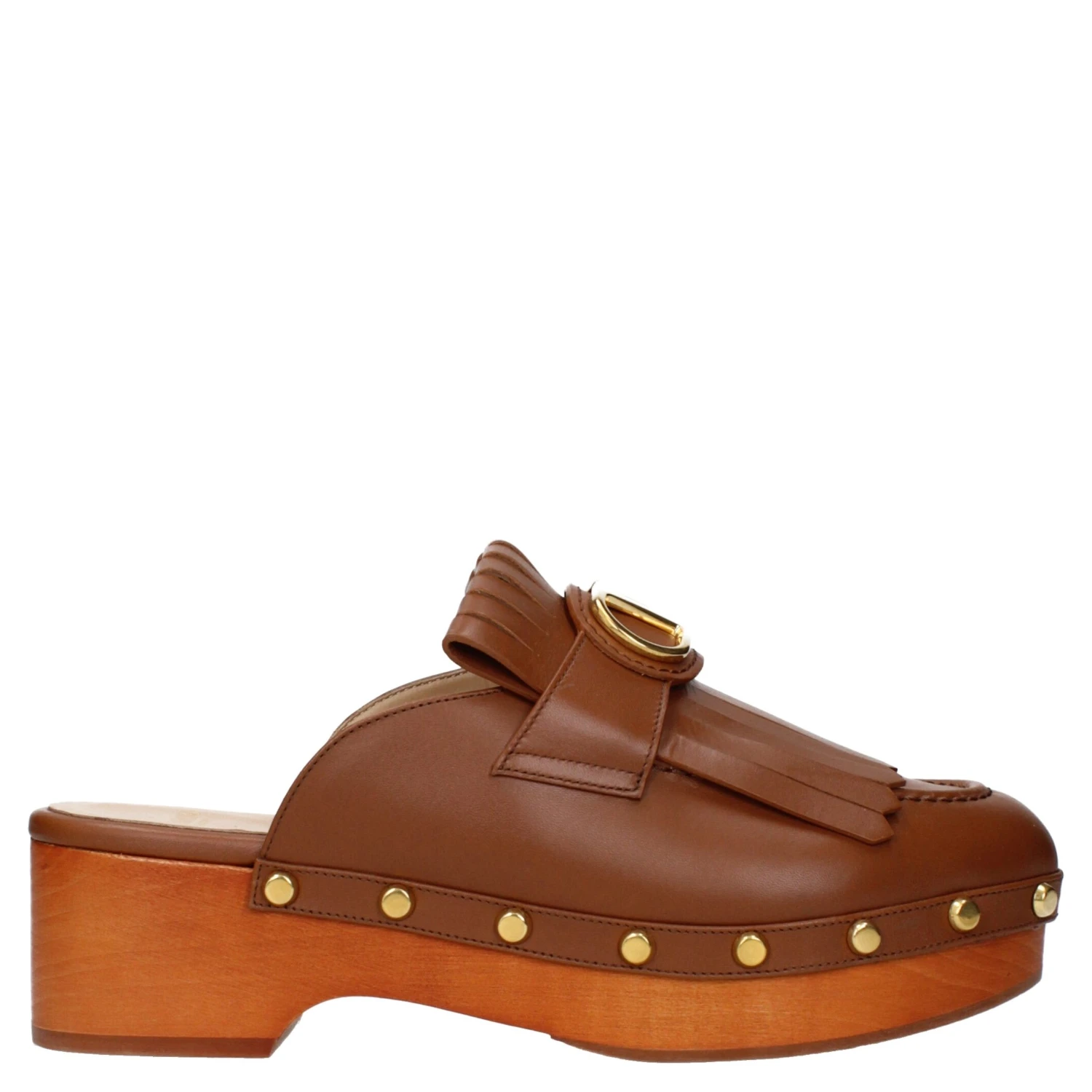 Brown Leather Slippers