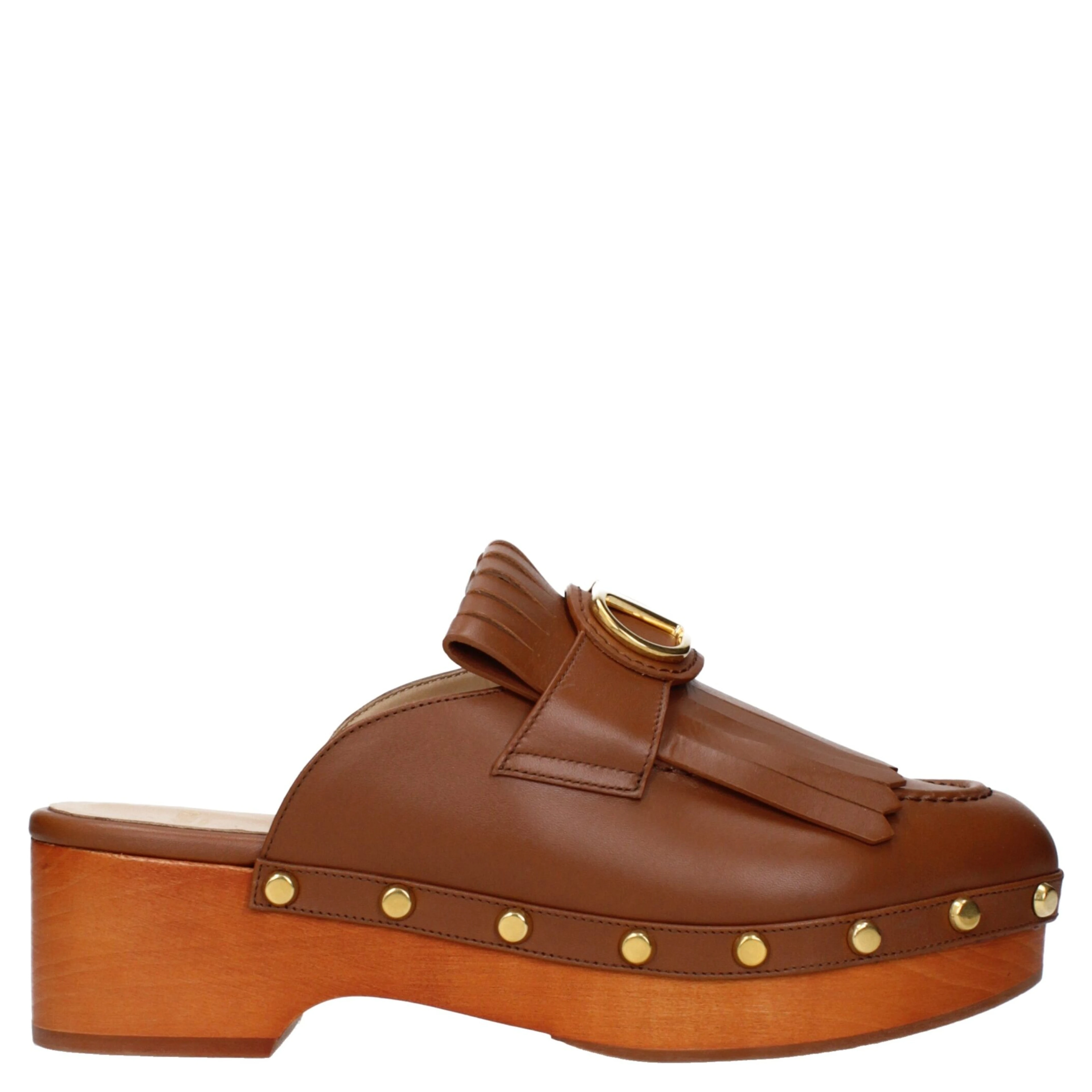 Brown Leather Slippers