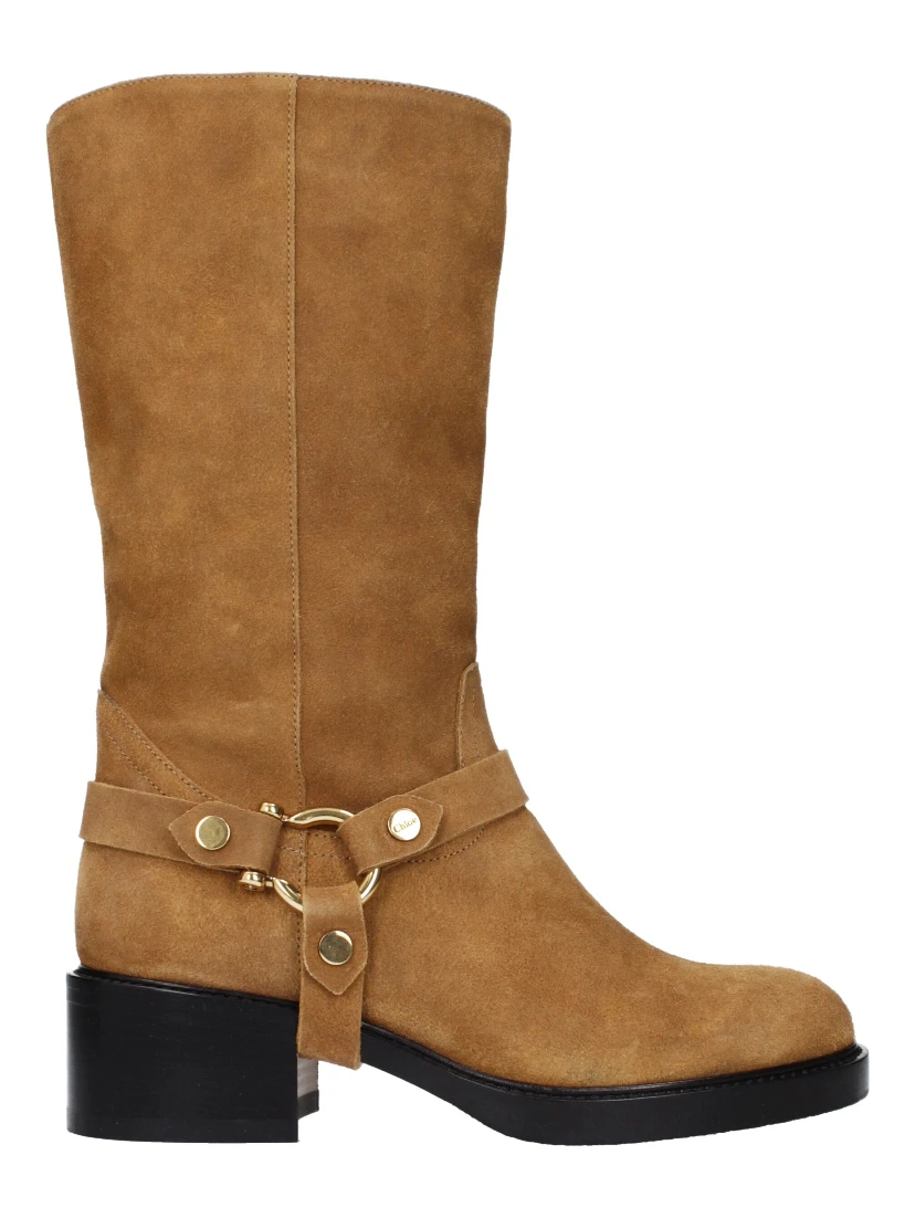 Brown Leather Ankle Boots