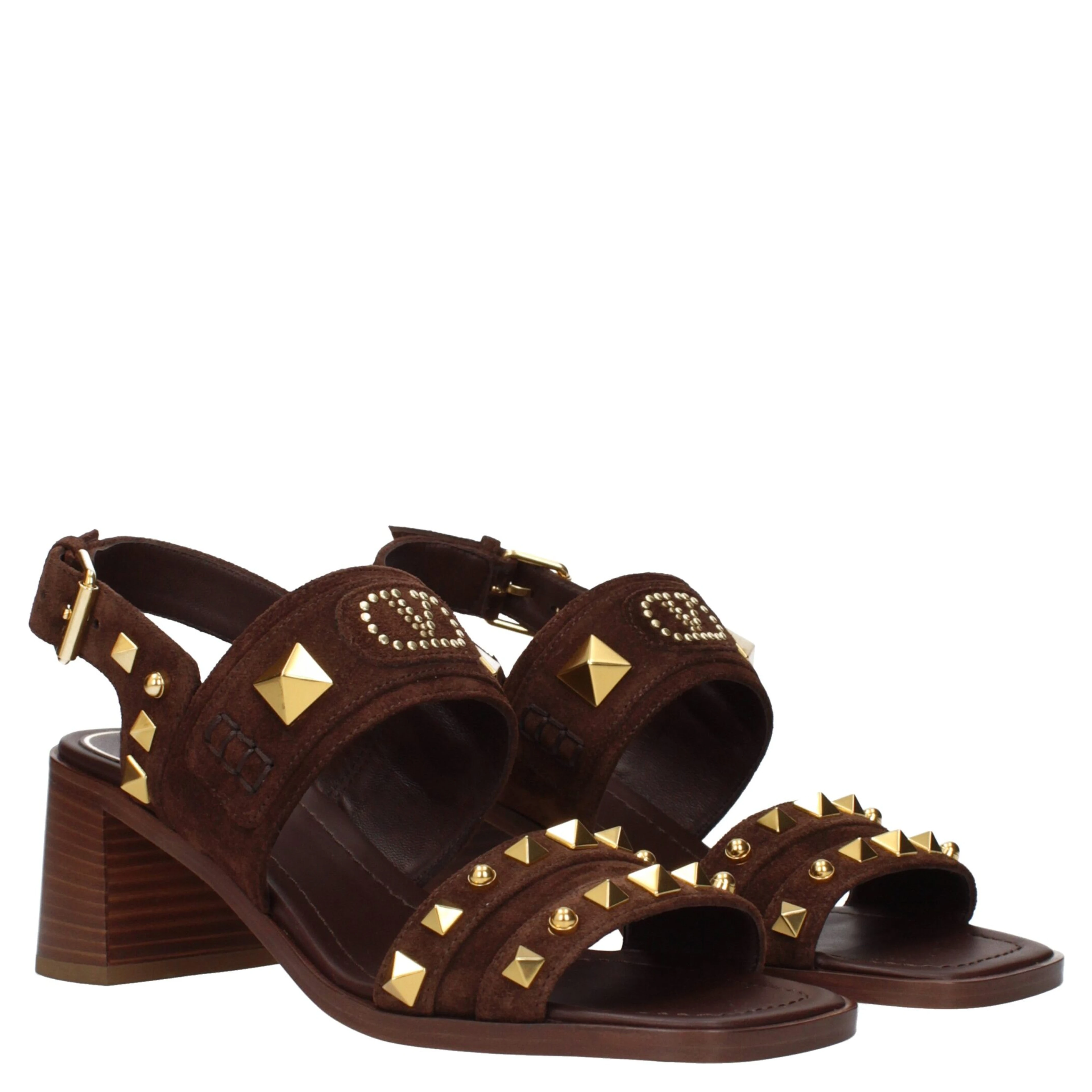 Brown Leather Strap-On Sandals