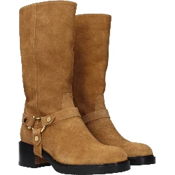 Brown Leather Ankle Boots
