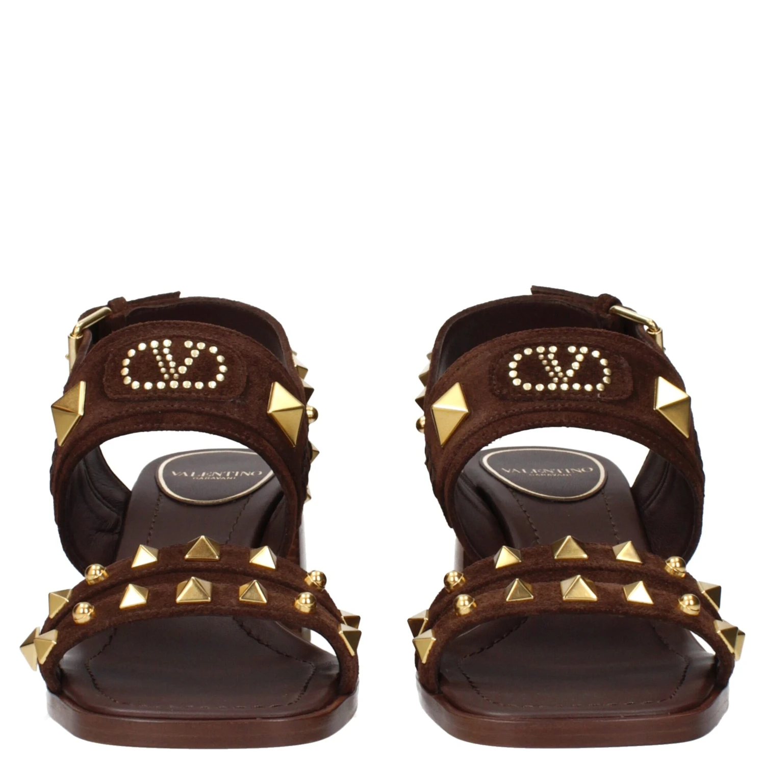 Brown Leather Strap-On Sandals