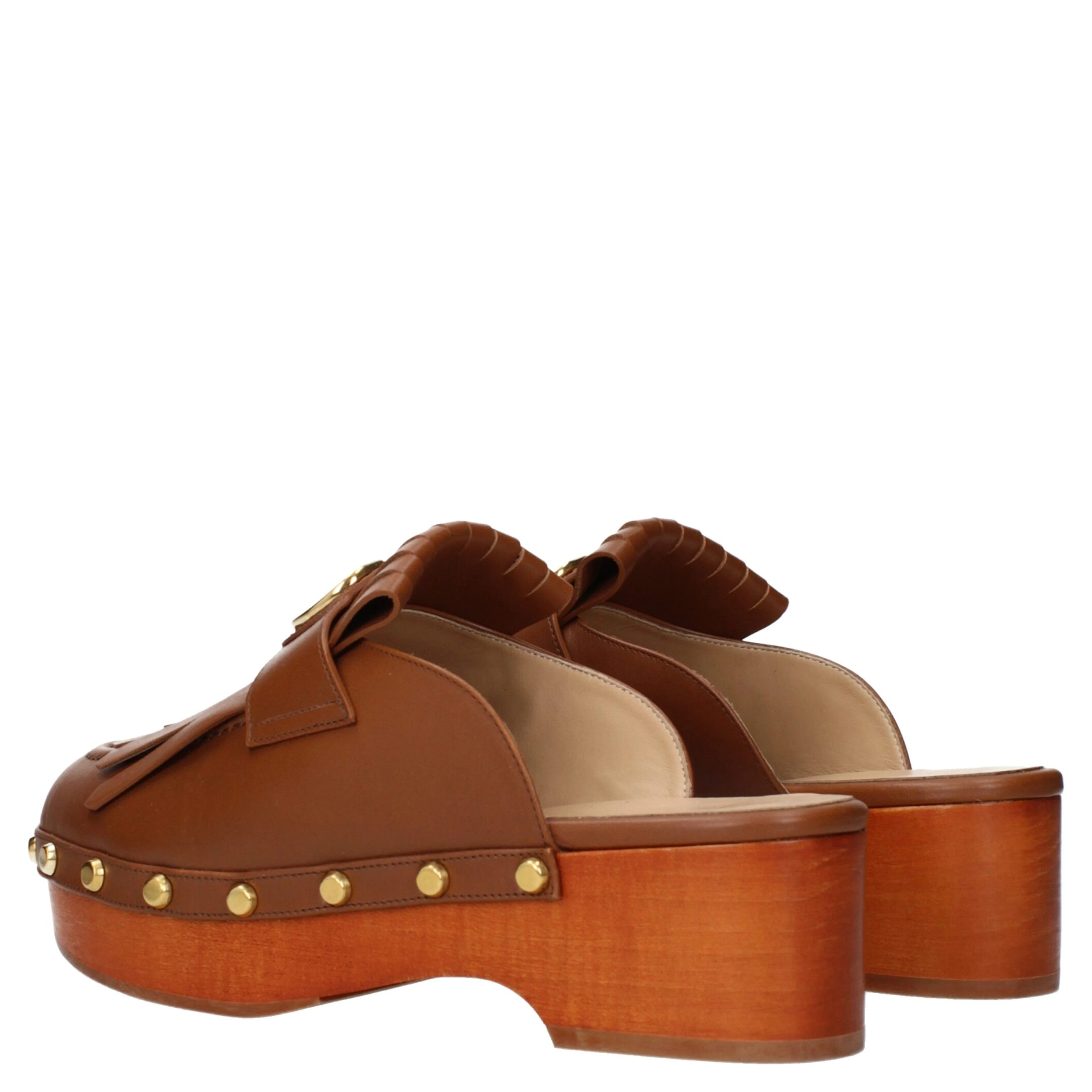 Brown Leather Slippers