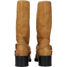 Brown Leather Ankle Boots