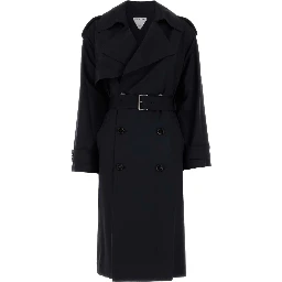 FINE WOOL BELTED TRENCH COAT