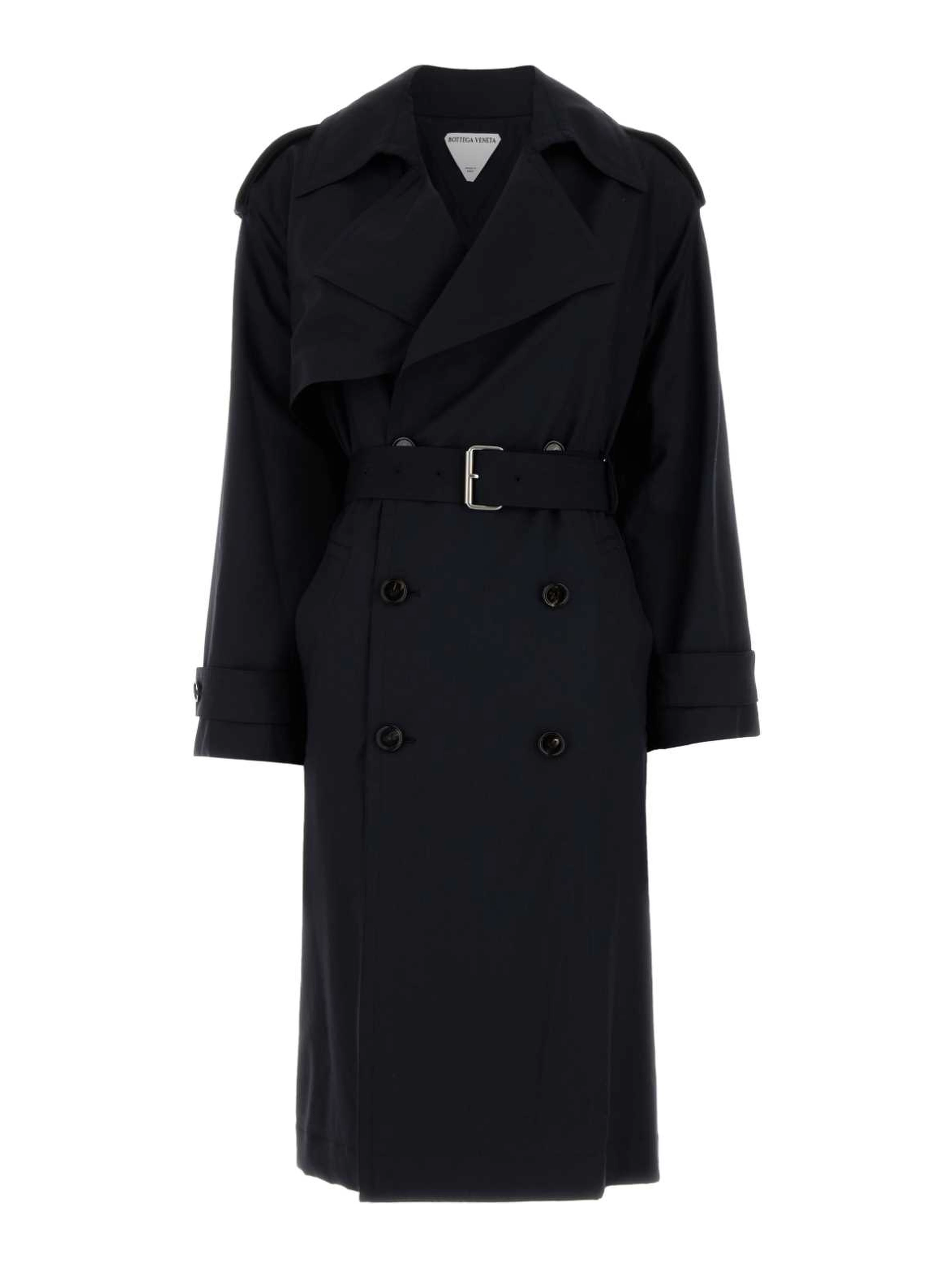 FINE WOOL BELTED TRENCH COAT