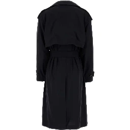 FINE WOOL BELTED TRENCH COAT