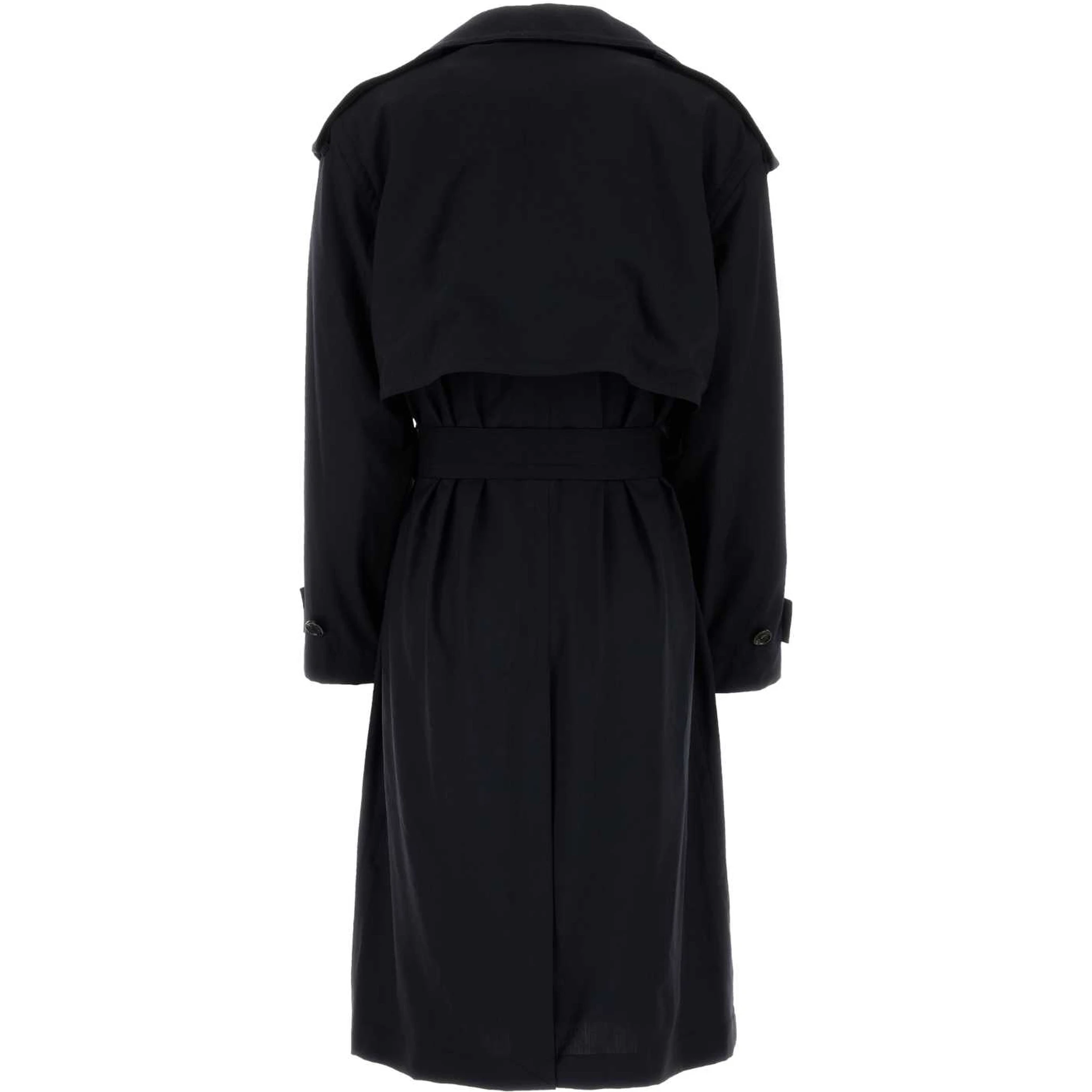 FINE WOOL BELTED TRENCH COAT