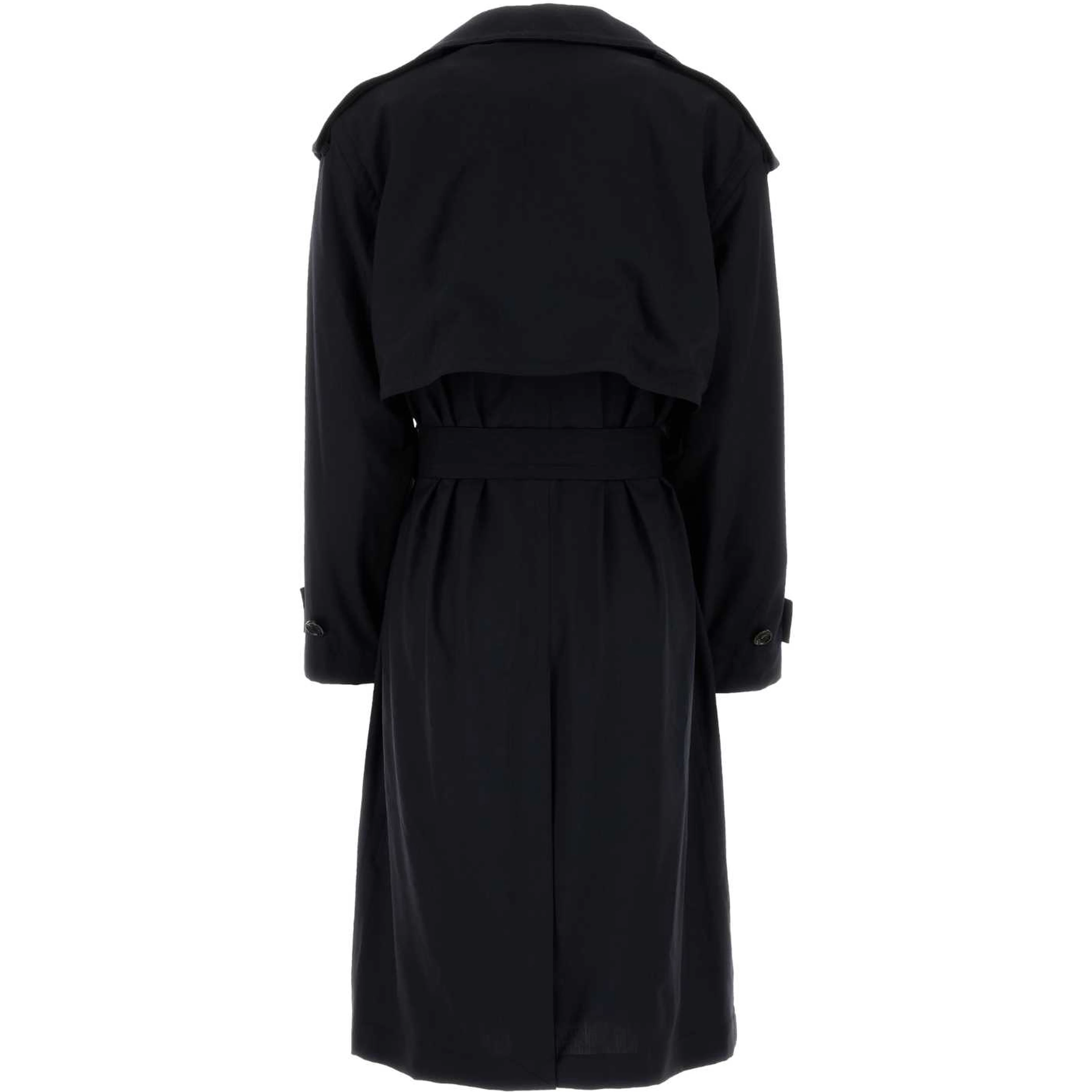 FINE WOOL BELTED TRENCH COAT