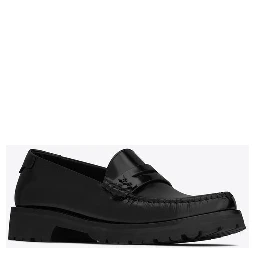 Polished leather loafers