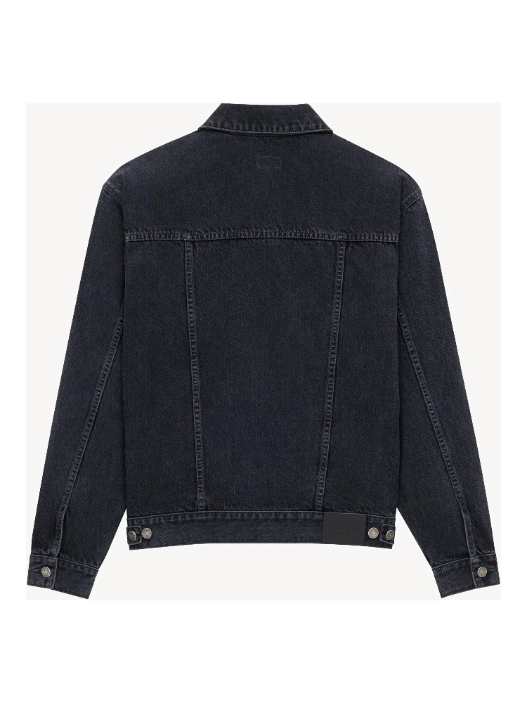 Trucker jacket in denim alternative