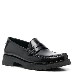 Polished leather loafers