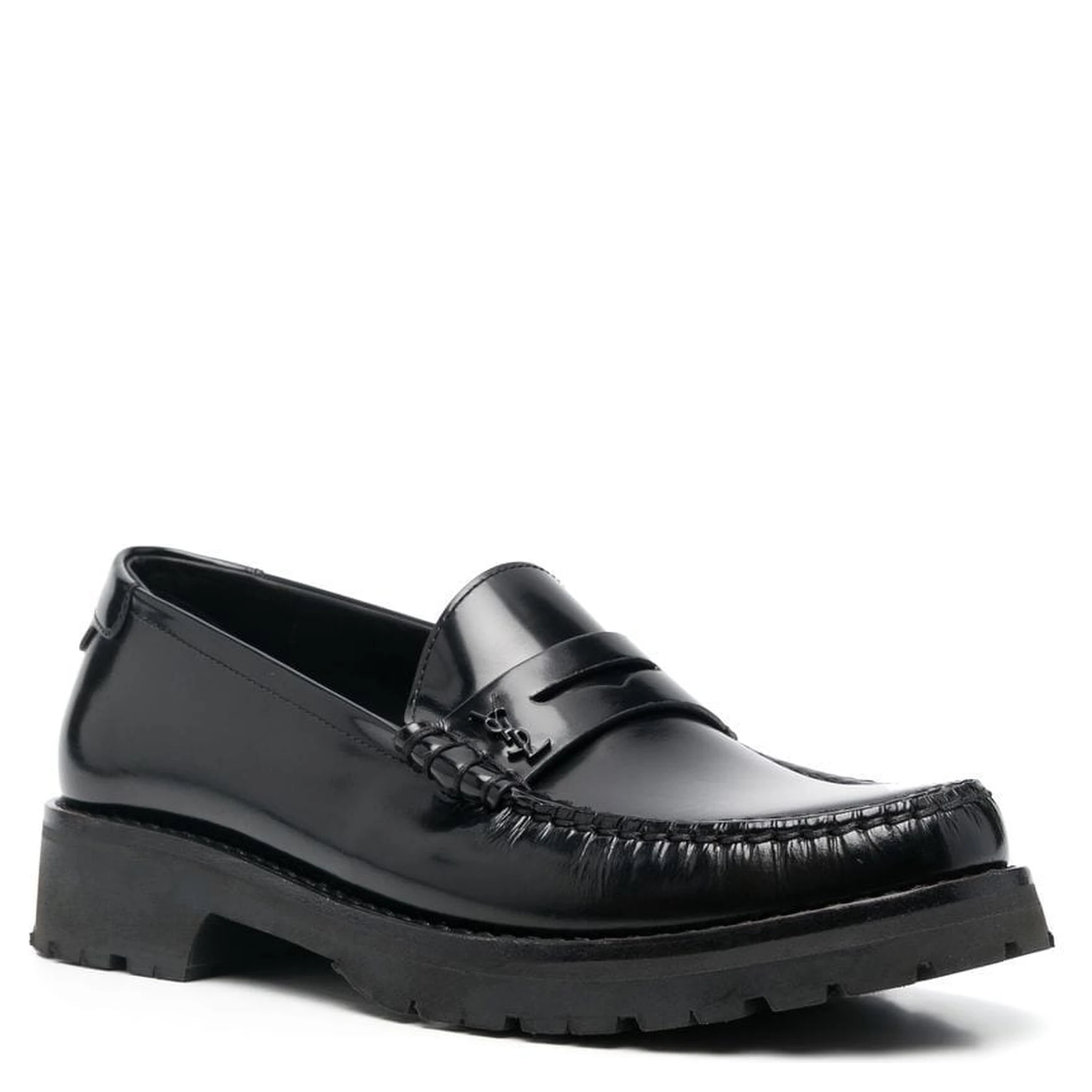 Polished leather loafers
