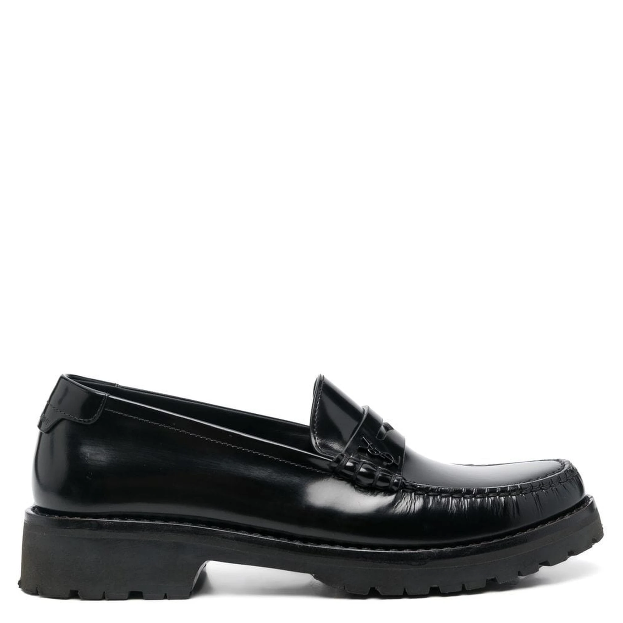 Polished leather loafers