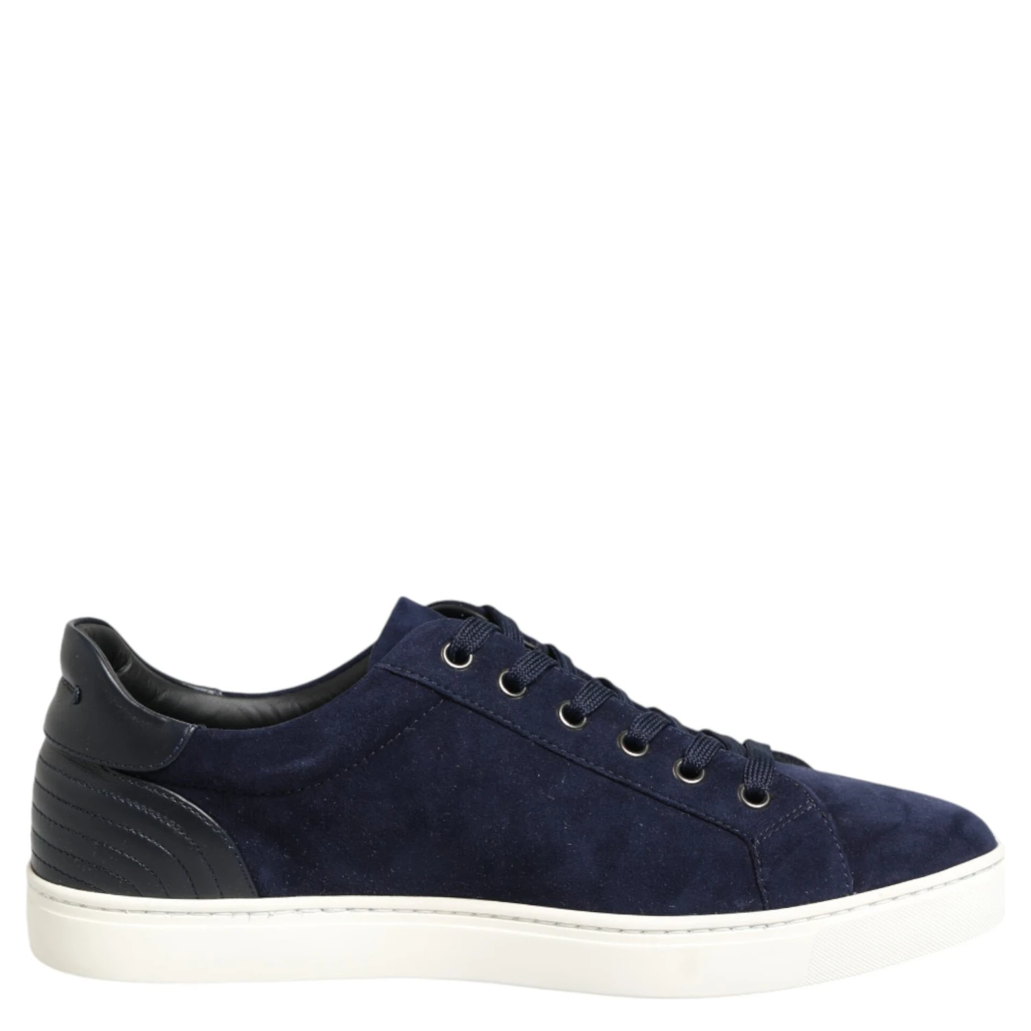 Blue Leather Suede Low Top Sneakers Shoes