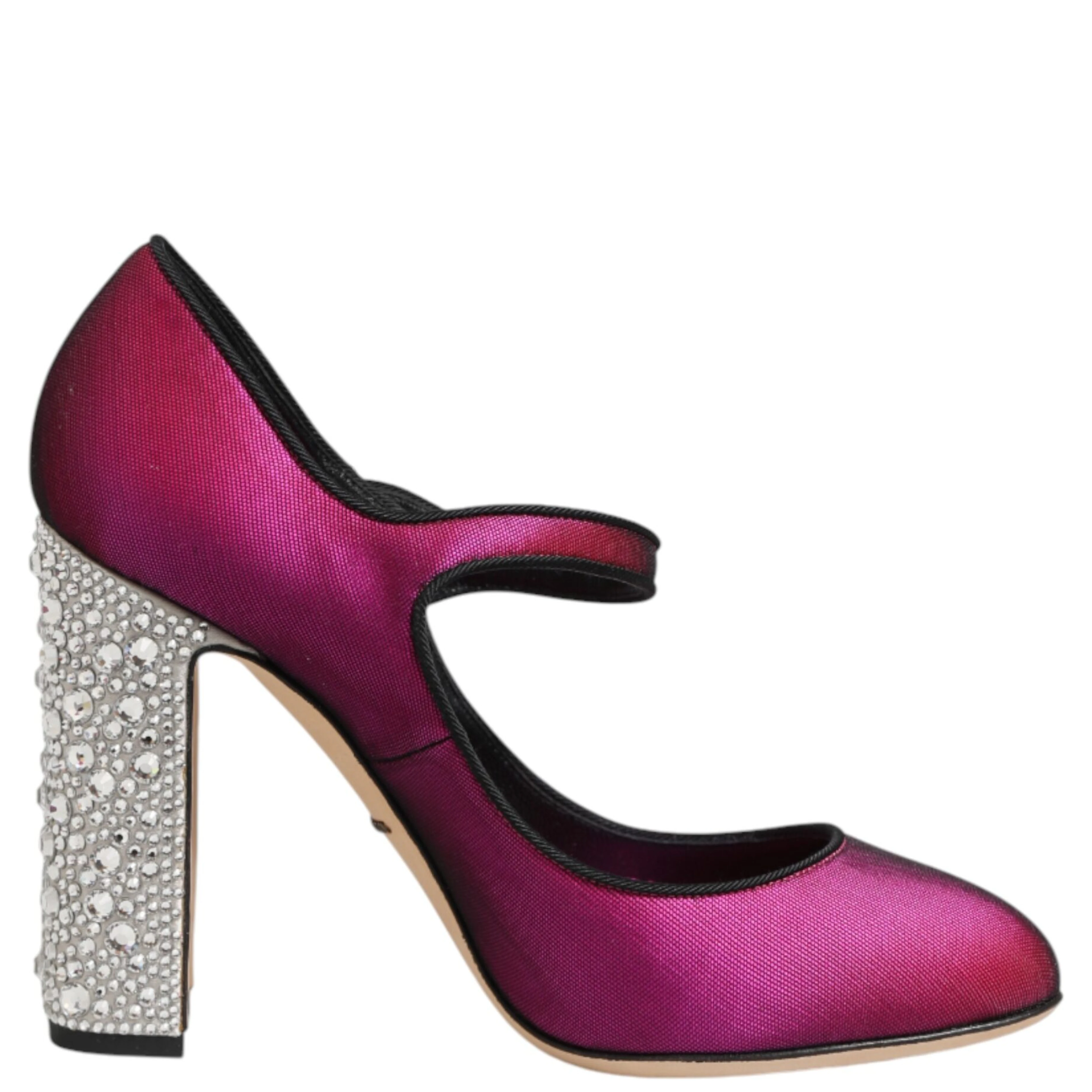 Pink Strass Mary Janes Heels Pumps Shoes