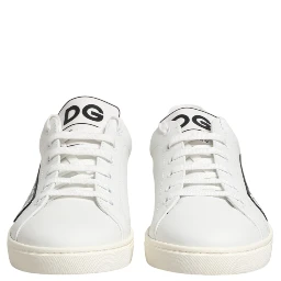 White Prince Leather Low Top Men Sneakers Shoes