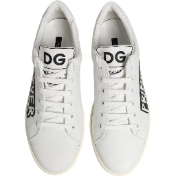 White Prince Leather Low Top Men Sneakers Shoes
