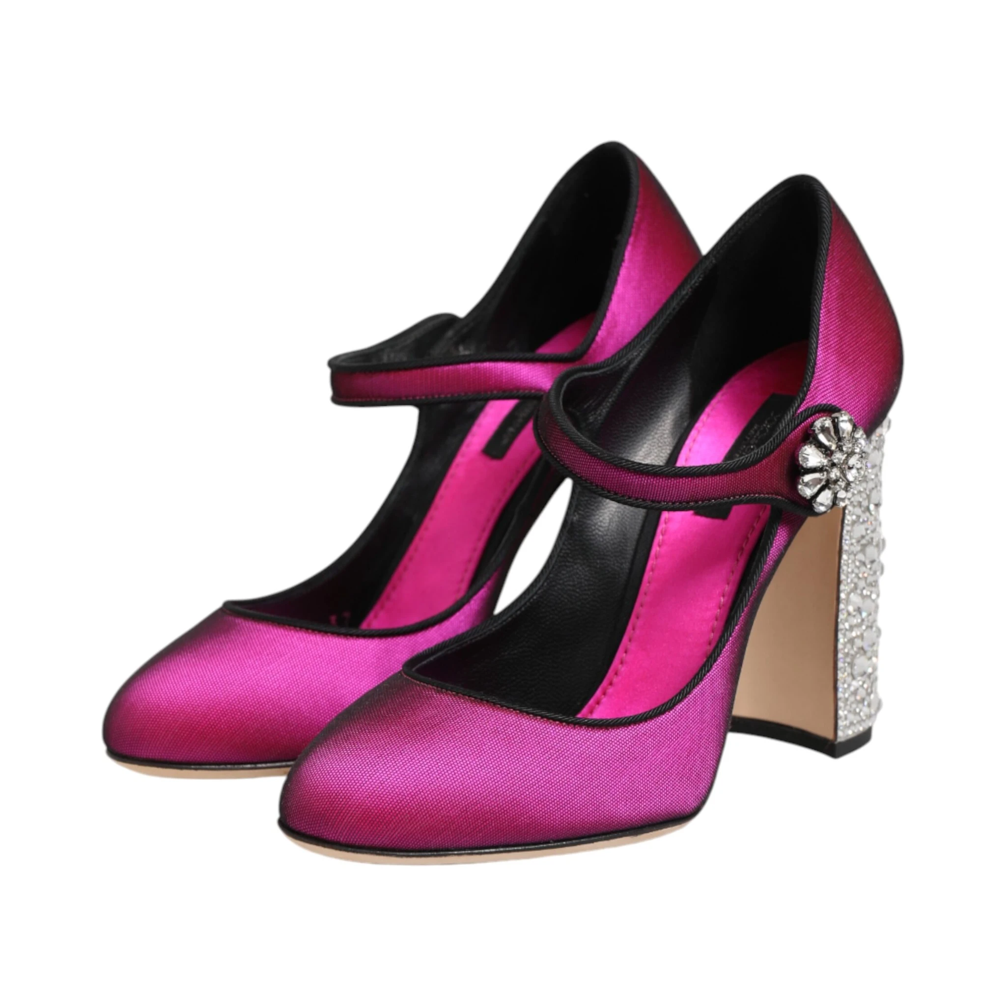Pink Strass Mary Janes Heels Pumps Shoes