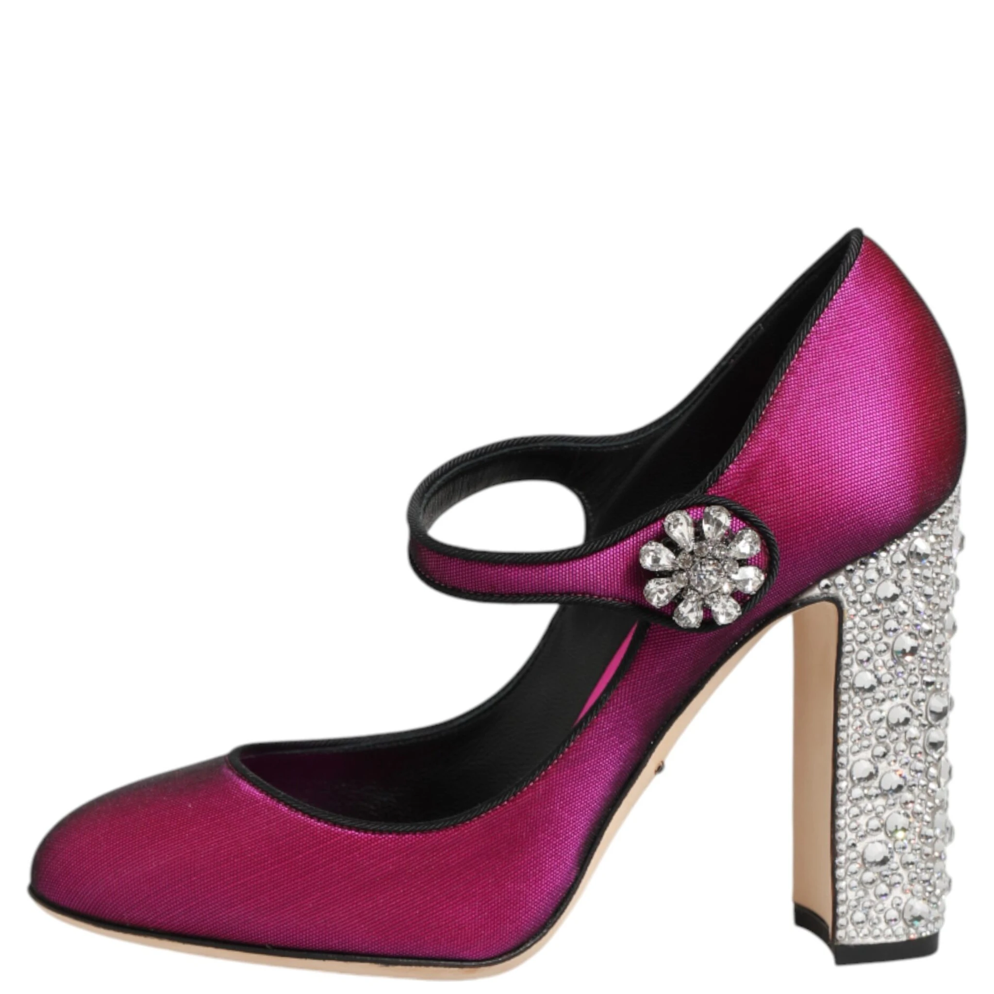Pink Strass Mary Janes Heels Pumps Shoes