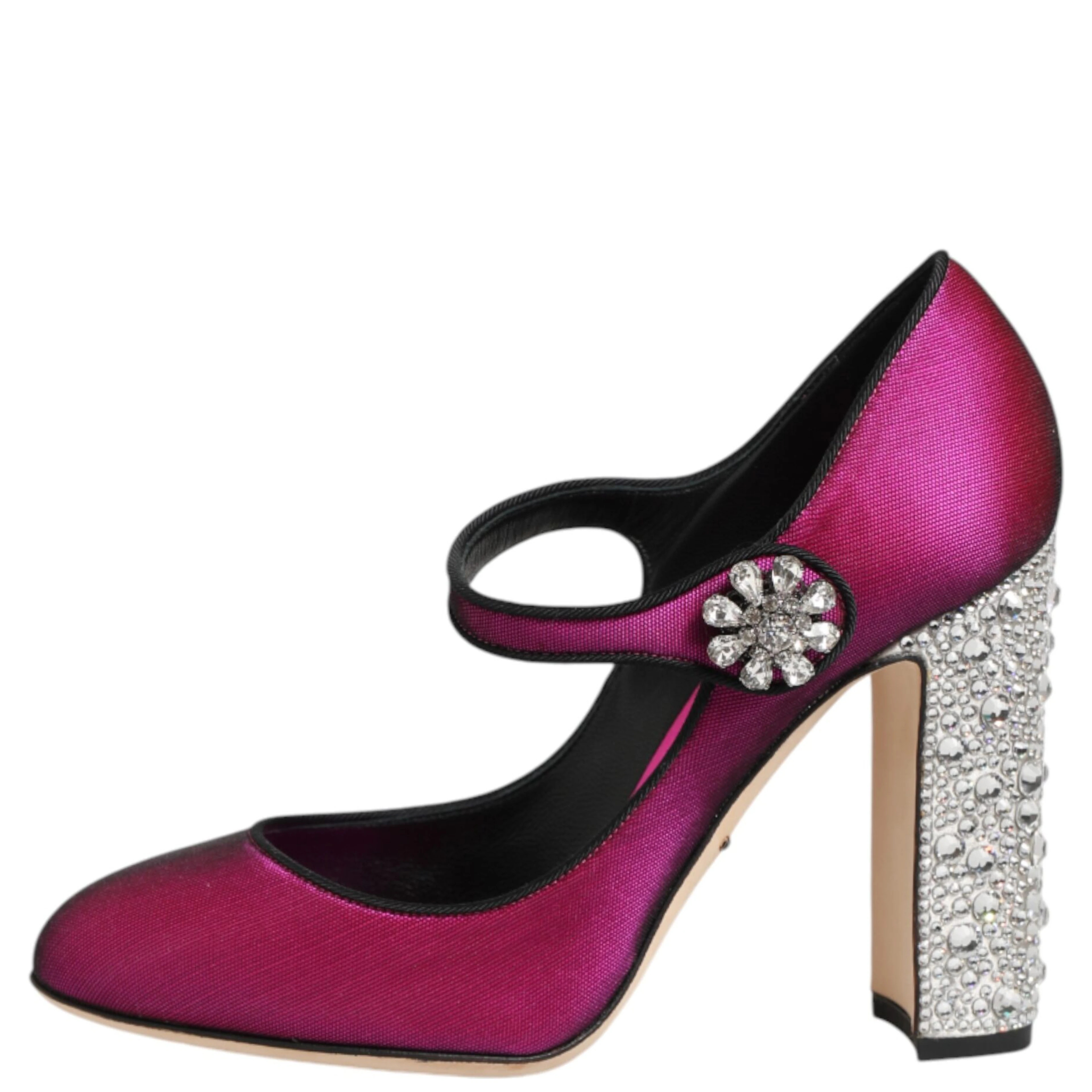 Pink Strass Mary Janes Heels Pumps Shoes