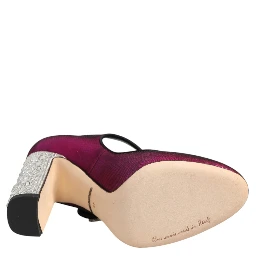 Pink Strass Mary Janes Heels Pumps Shoes