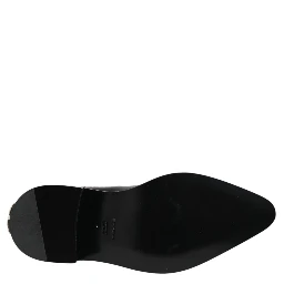 Black Studded Chelsea Short Ankle Boots Shoes