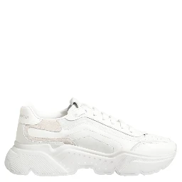 White Leather Daymaster Low Top Sneakers Shoes