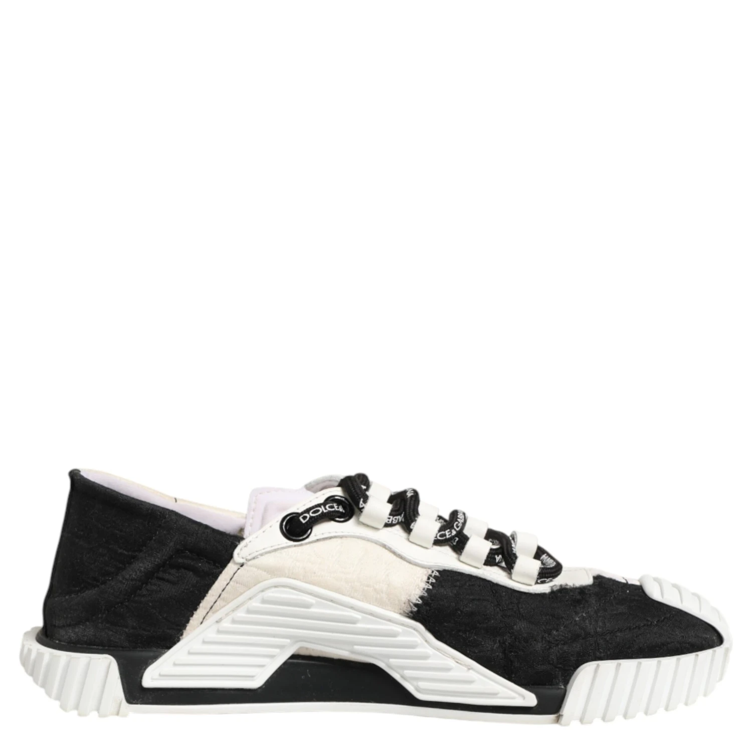White Black Leather NS1 Sneaker  Shoes