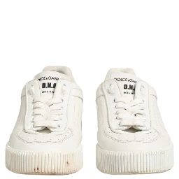 White Leather MIAMI Low Top Sneakers Shoes