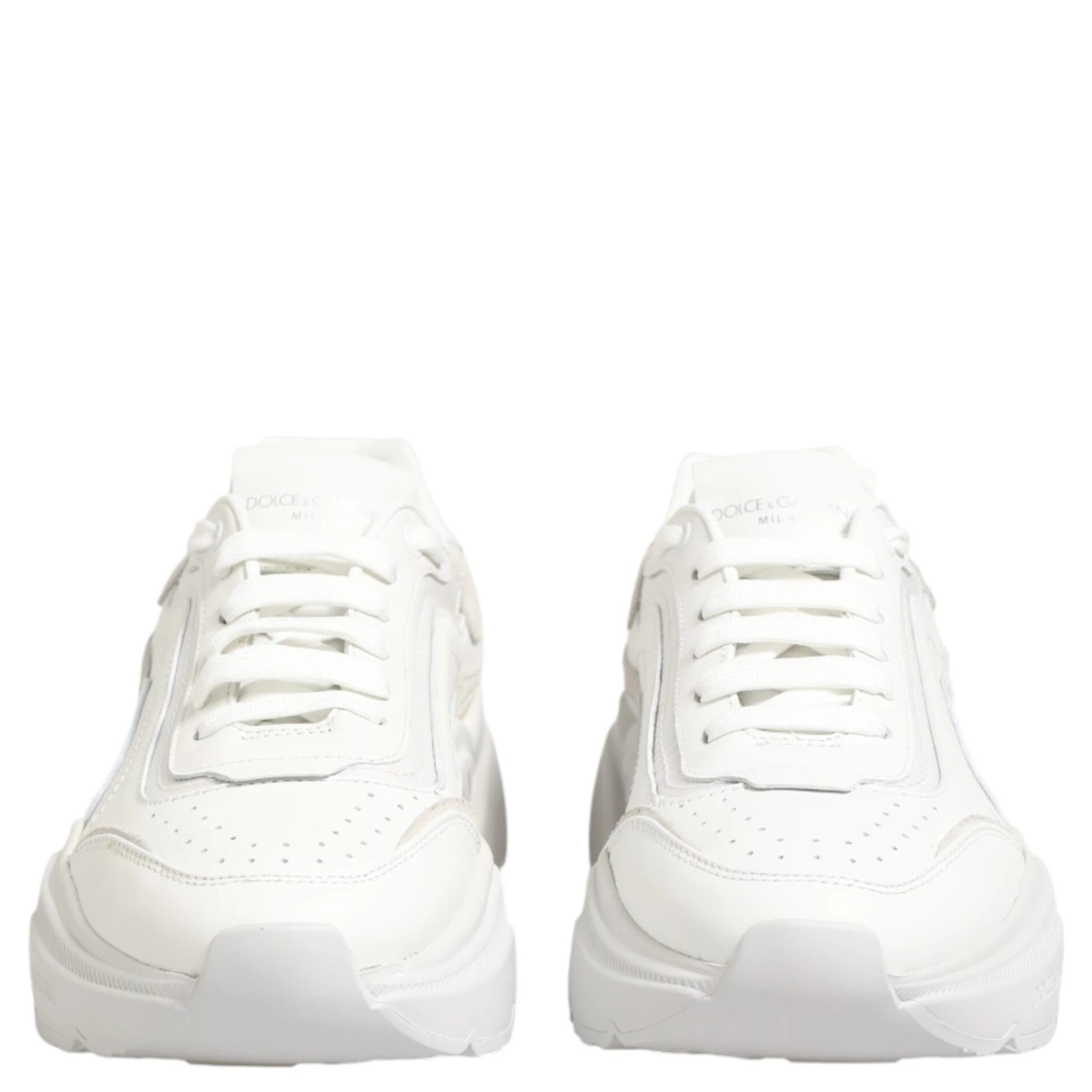 White Leather Daymaster Low Top Sneakers Shoes