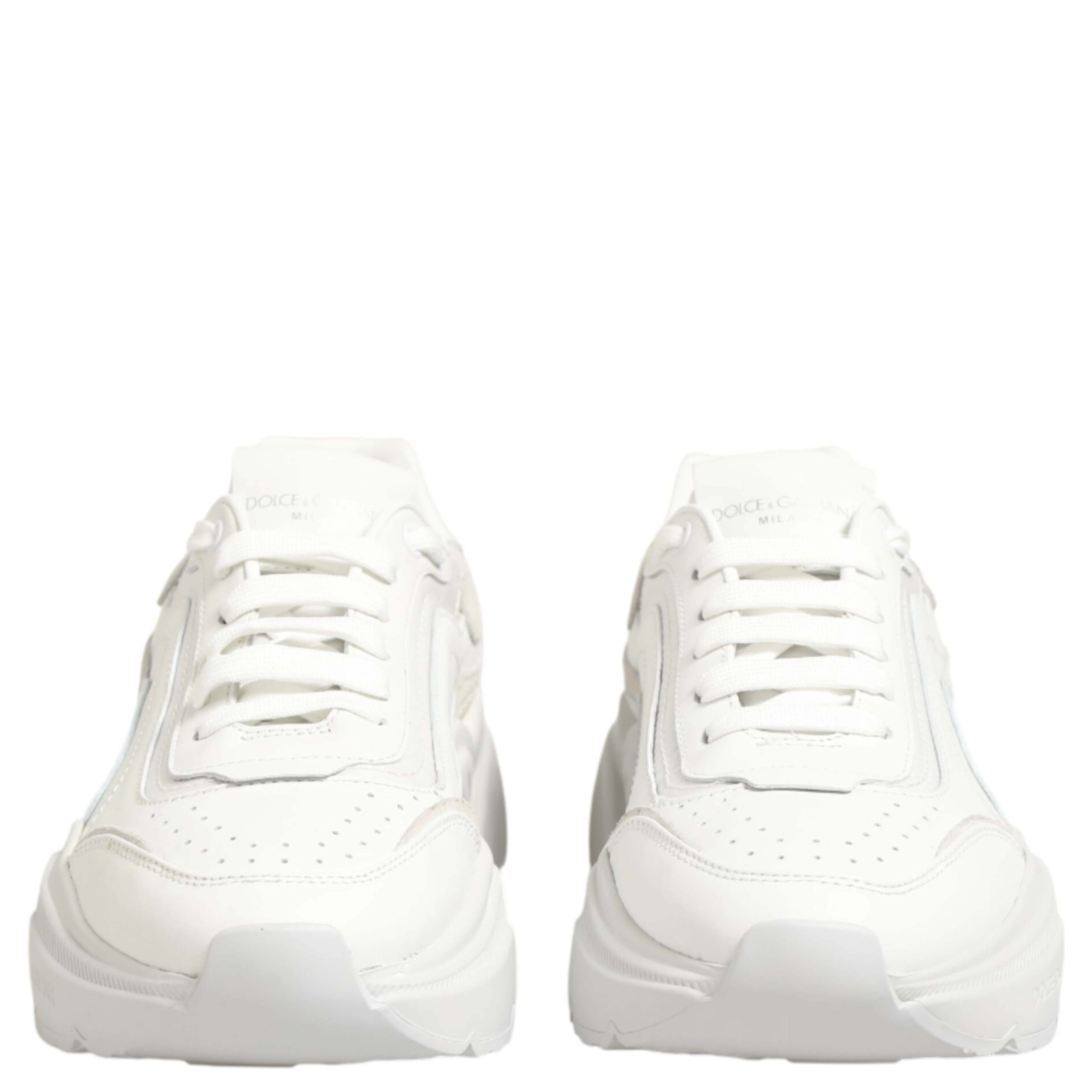 White Leather Daymaster Low Top Sneakers Shoes